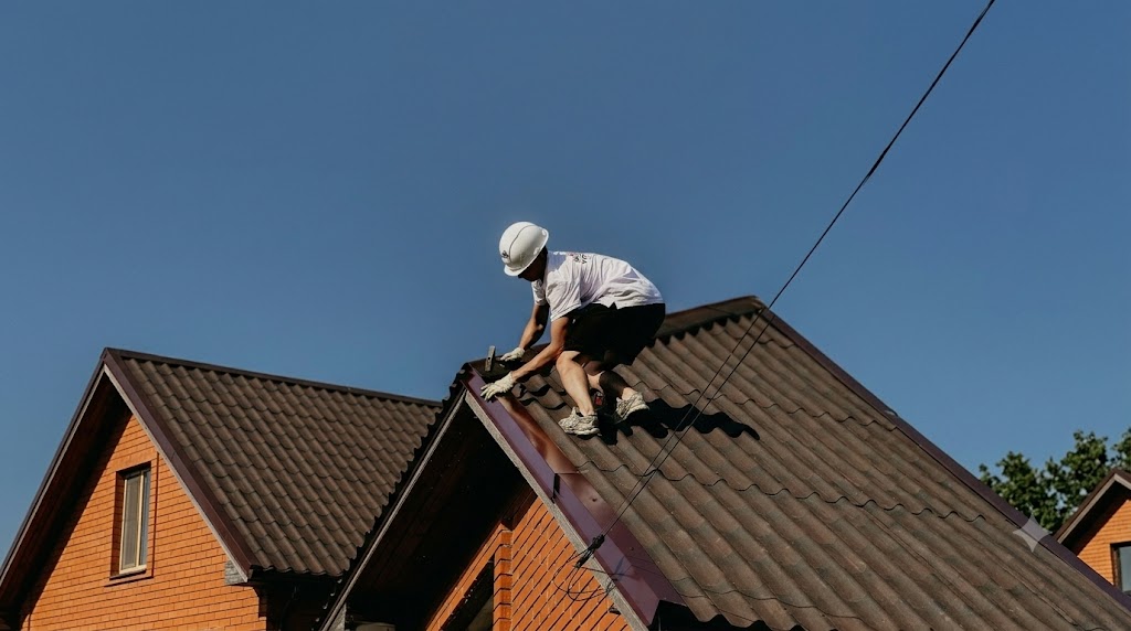 Professional contractor working on home repair
